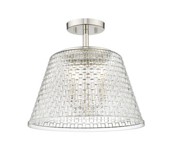 Saben 3-Light Semi-Flush Ceiling Mount Polished Nickel (670|22100-PN)