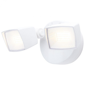 LED Security Light; Dual Head; Field Selectable; White Finish (81|65/995)