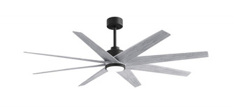Ariella-Eight Blade Ceiling Fan-5CCT Integrated LED-Matte Black Finish-Barn Wood Tone Blades (230|ANLK-BK-BW-64)
