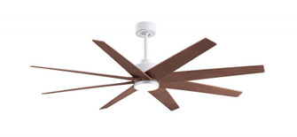 Ariella - Eight Blade Ceiling Fan - 5CCT Integrated LED - Matte White Finish - Walnut Tone Blades (230|ANLK-MWH-WN-64)