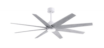 Ariella-Eight Blade Ceiling Fan-5CCT Integrated LED-Matte White Finish-Barn Wood Tone Blades (230|ANLK-MWH-BW-64)