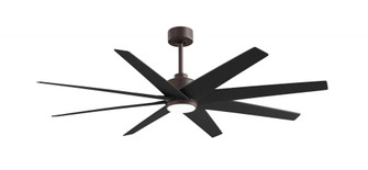 Ariella-Eight Blade Ceiling Fan-5CCT Integrated LED-Textured Bronze Finish-Matte Black Blades (230|ANLK-TB-BK-64)