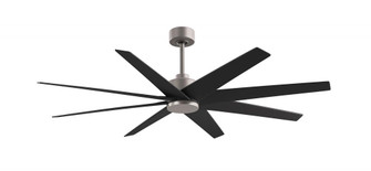 Ariella - Eight Blade Ceiling Fan - Brushed Nickel Finish - Matte Black Blades (230|AN-BN-BK-64)