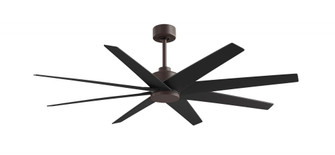 Ariella - Eight Blade Ceiling Fan - Textured Bronze Finish - Matte Black Blades (230|AN-TB-BK-64)