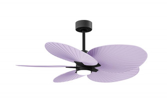 Alessandra Tropical-Five Blade Ceiling Fan-5CCT Integrated LED-Matte Black Finish-Lilac Blades (230|AKTPLK-BK-LI)