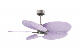 Alessandra Tropical-Five Blade Ceiling Fan-5CCT Integrated LED-Brushed Nickel Finish-Lilac Blades (230|AKTPLK-BN-LI)