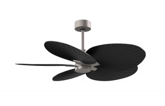 Alessandra Tropical - Five Blade Ceiling Fan - Brushed Nickel Finish - Matte Black Blades (230|AKTP-BN-BK)