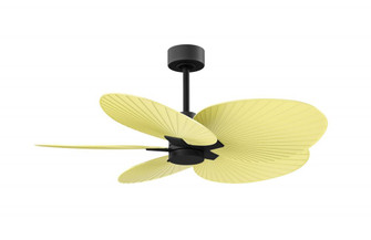 Alessandra Tropical - Five Blade Ceiling Fan - Matte Black Finish - Light Yellow Blades (230|AKTP-BK-YE)