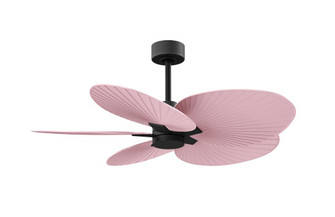 Alessandra Tropical - Five Blade Ceiling Fan - Matte Black Finish - Light Pink Blades (230|AKTP-BK-PI)