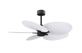 Alessandra Tropical - Five Blade Ceiling Fan - Matte Black Finish - Matte White Blades (230|AKTP-BK-MWH)
