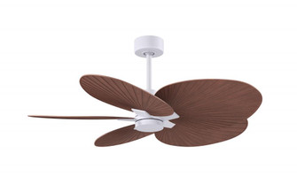 Alessandra Tropical - Five Blade Ceiling Fan - Matte White Finish - Walnut Tone Blades (230|AKTP-MWH-WN)