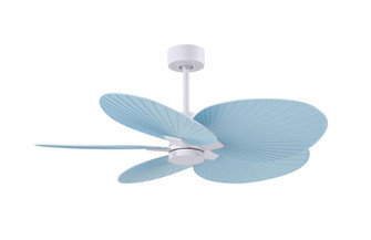 Alessandra Tropical - Five Blade Ceiling Fan - Matte White Finish - Light Blue Blades (230|AKTP-MWH-BL)