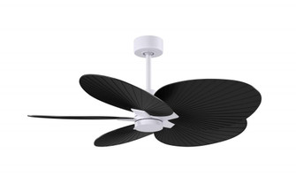 Alessandra Tropical - Five Blade Ceiling Fan - Matte White Finish - Matte Black Blades (230|AKTP-MWH-BK)