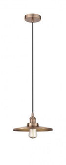 Appalachian - 1 Light - 12 inch - Antique Copper - Cord hung - Mini Pendant (3442|616-1PH-AC-MFR-AC-12)
