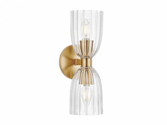 2-Light Wall Sconce in Natural Brass (8483|M90121NB)