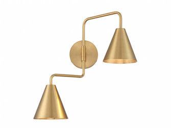 2-Light Adjustable Wall Sconce in Natural Brass (8483|M90111NB)
