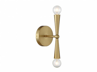 2-Light Wall Sconce in Natural Brass (8483|M90110NB)