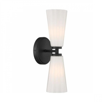 2-Light Wall Sconce in Matte Black (8483|M90109MBK)