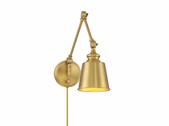 1-Light Adjustable Wall Sconce in Natural Brass (Set of 2) (8483|M90089NB)