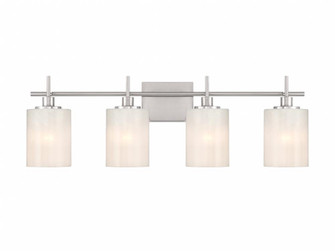 4-Light Bathroom Vanity Light in Brushed Nickel (8483|M80085BN)
