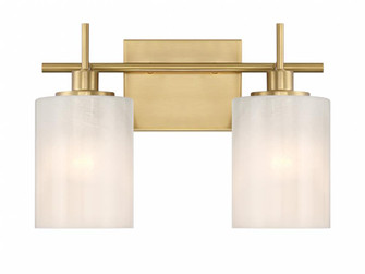 2-Light Bathroom Vanity Light in Natural Brass (8483|M80083NB)