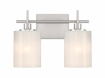 2-Light Bathroom Vanity Light in Brushed Nickel (8483|M80083BN)