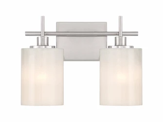 2-Light Bathroom Vanity Light in Brushed Nickel (8483|M80083BN)