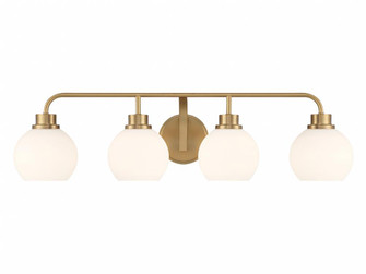 4-Light Bathroom Vanity Light in Natural Brass (8483|M80082NB)