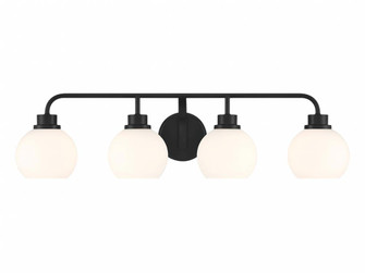 4-Light Bathroom Vanity Light in Matte Black (8483|M80082MBK)