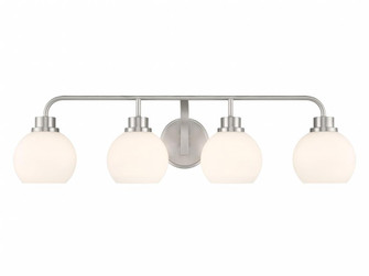 4-Light Bathroom Vanity Light in Brushed Nickel (8483|M80082BN)