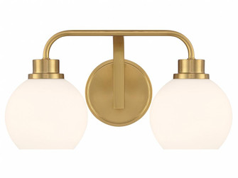 2-Light Bathroom Vanity Light in Natural Brass (8483|M80080NB)