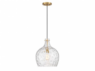 1-Light Pendant in Natural Brass (8483|M7053NB)