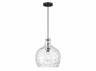 1-Light Pendant in Matte Black (8483|M7053MBK)