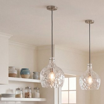 1-Light Pendant in Brushed Nickel (8483|M7053BN)