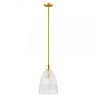 1-Light Pendant in Natural Brass (8483|M7051NB)