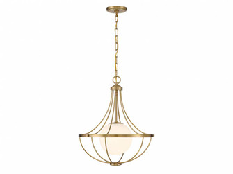 1-Light Pendant in Natural Brass (8483|M7047NB)