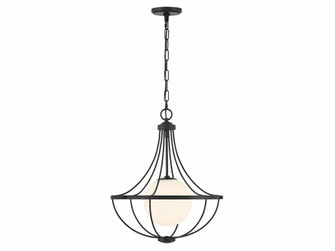 1-Light Pendant in Matte Black (8483|M7047MBK)
