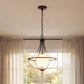 1-Light Pendant in Matte Black (8483|M7047MBK)