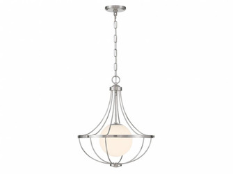 1-Light Pendant in Brushed Nickel (8483|M7047BN)