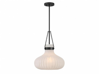 1-Light Pendant in Matte Black (8483|M7046MBK)