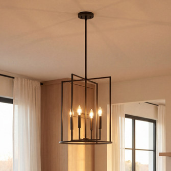 4-Light Pendant in Matte Black (8483|M7044MBK)