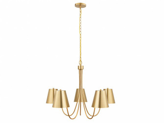 5-Light Chandelier in Natural Brass (8483|M100142NB)