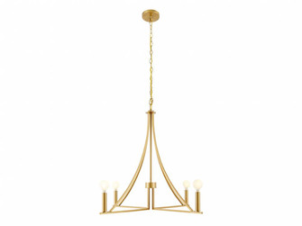 4-Light Chandelier in Natural Brass (8483|M100141NB)