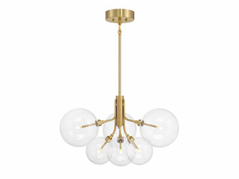 6-Light Chandelier in Natural Brass (8483|M100135NB)