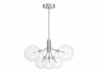 6-Light Chandelier in Brushed Nickel (8483|M100135BN)