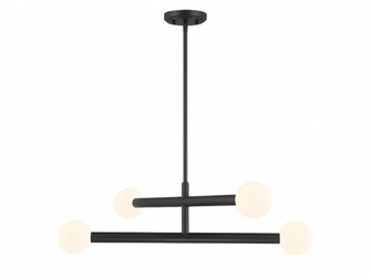 4-Light Chandelier in Matte Black (8483|M100133MBK)