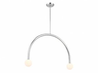 2-Light Chandelier in Chrome (8483|M100132CH)