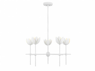 5-Light Chandelier in Bisque White (8483|M100131BQW)