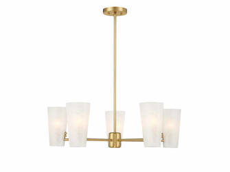 5-Light Chandelier in Natural Brass (8483|M100130NB)