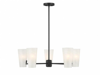 5-Light Chandelier in Matte Black (8483|M100130MBK)